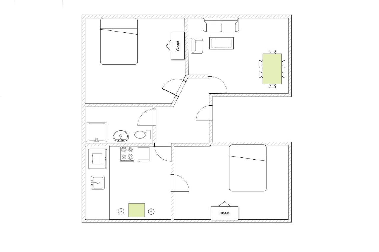 Sanders Lake - Pleasant Two-Bedroom Apartment In Downtown Kopenhagen Bagian luar foto